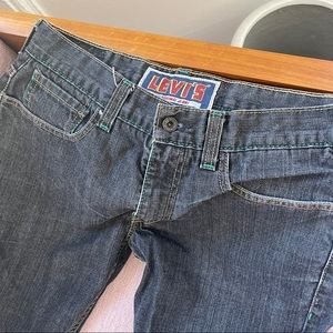 Vintage Contrast Stitch Levis 511 Jeans Black/Dark Grey